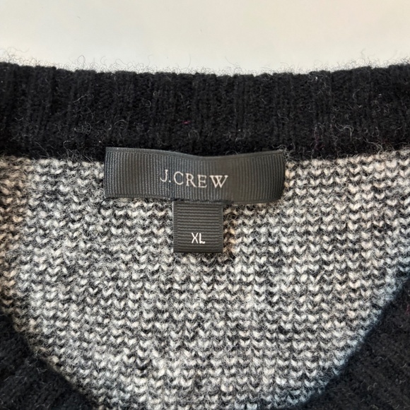 J.Crew Snow Cabin Forest Wool Sweater, Size XL - Picture 7 of 11